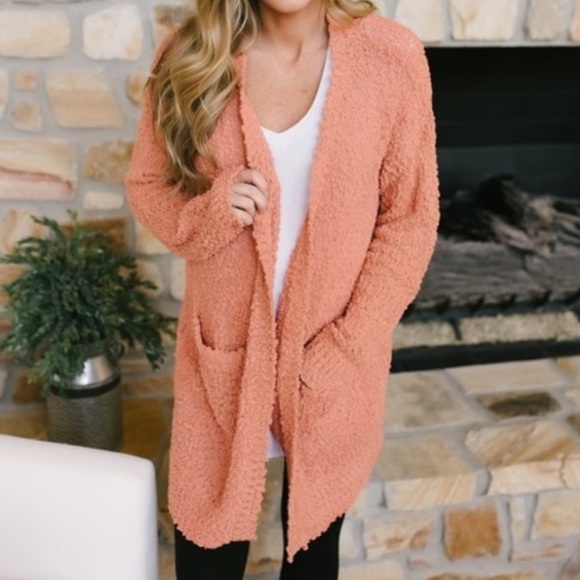 CHUNKY knit popcorn CARDIGAN - Picture 2 of 6